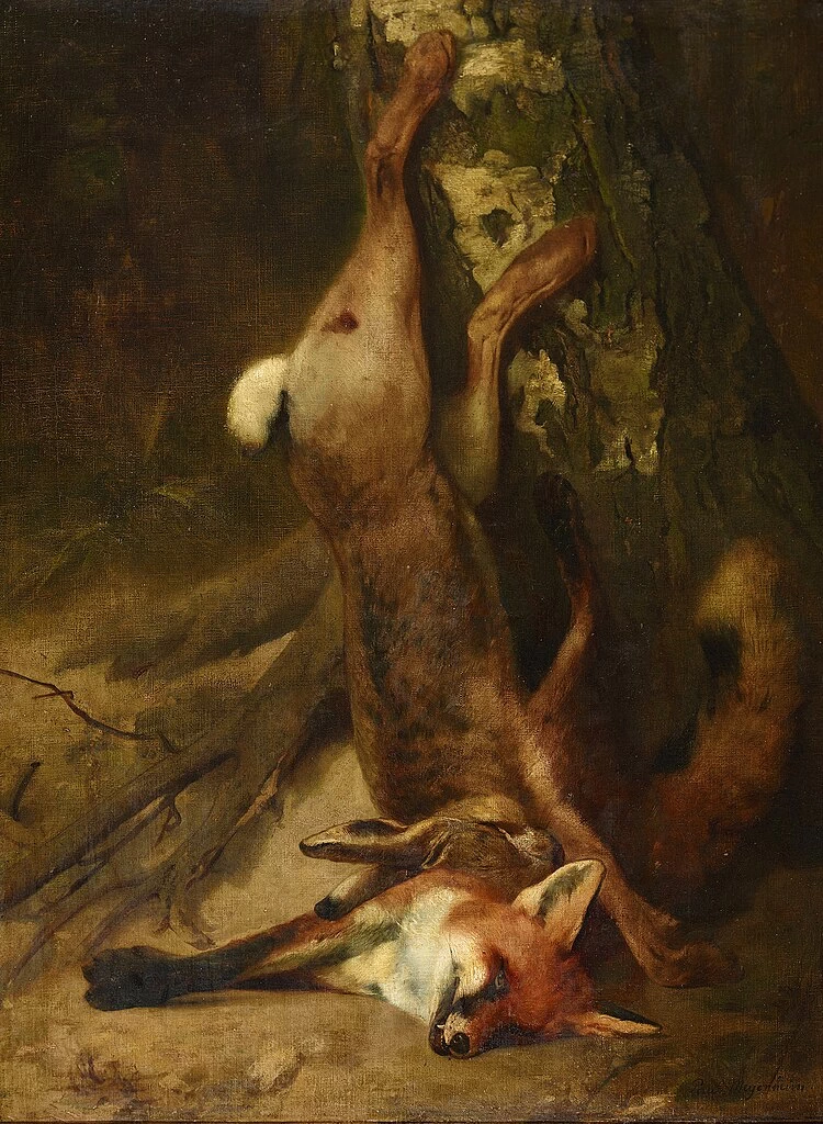 Volpe e lepre come prede (dopo il 1866) - Alte Nationalgalerie, Berlino